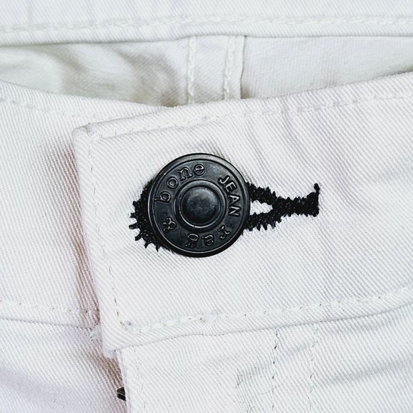 Rag and Bone Ivory Intermix Arrow Embroidery Khaki Pants, Sz 24 - Picture 8 of 12